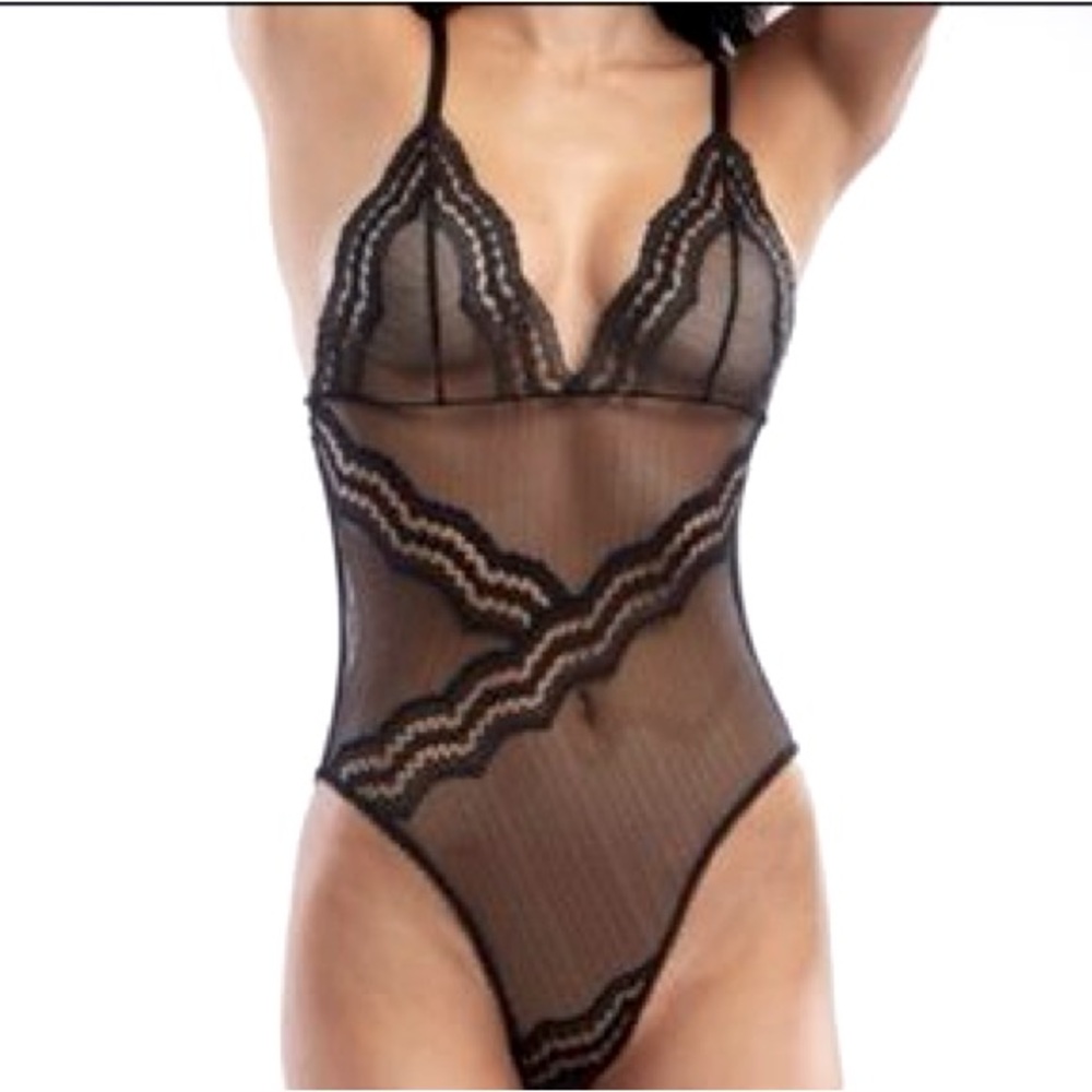 Fishnet & Lace Bodysuit